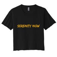 Serenity Now Women's Crop Top Tee