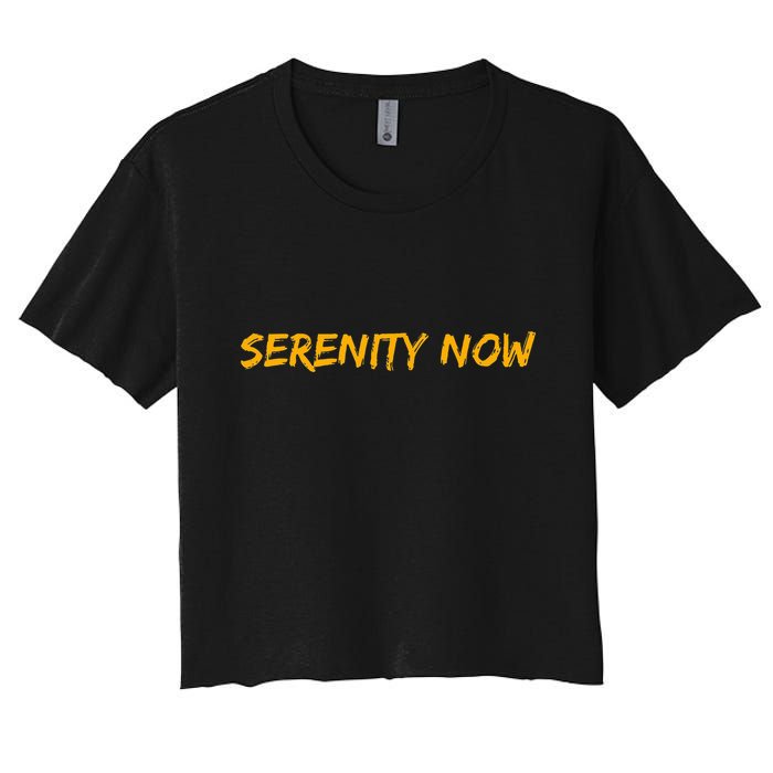 Serenity Now Women's Crop Top Tee