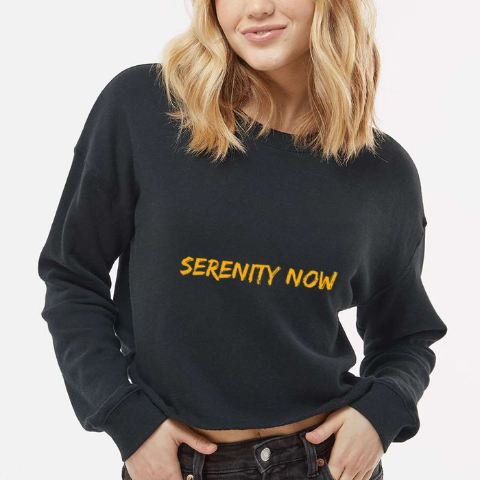 Serenity Now Cropped Pullover Crew