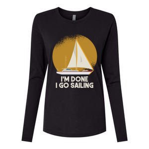 Sailing Nautical Sailor Great Gift Captain Sail Anchor Funny Sailing Meaningful Womens Cotton Relaxed Long Sleeve T-Shirt