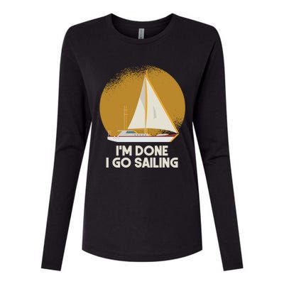 Sailing Nautical Sailor Great Gift Captain Sail Anchor Funny Sailing Meaningful Womens Cotton Relaxed Long Sleeve T-Shirt