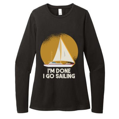 Sailing Nautical Sailor Great Gift Captain Sail Anchor Funny Sailing Meaningful Womens CVC Long Sleeve Shirt