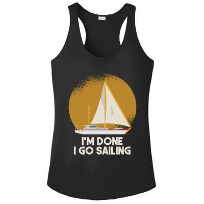 Sailing Nautical Sailor Great Gift Captain Sail Anchor Funny Sailing Meaningful Ladies PosiCharge Competitor Racerback Tank