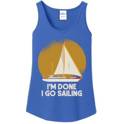 Sailing Nautical Sailor Great Gift Captain Sail Anchor Funny Sailing Meaningful Ladies Essential Tank