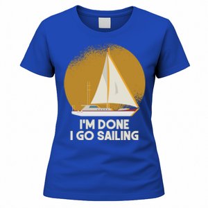 Sailing Nautical Sailor Great Gift Captain Sail Anchor Funny Sailing Meaningful Women's T-Shirt