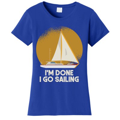 Sailing Nautical Sailor Great Gift Captain Sail Anchor Funny Sailing Meaningful Women's T-Shirt