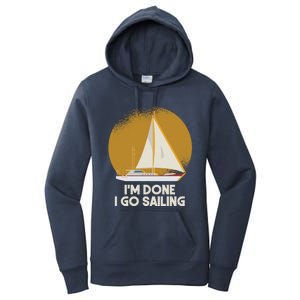 Sailing Nautical Sailor Great Gift Captain Sail Anchor Funny Sailing Meaningful Women's Pullover Hoodie