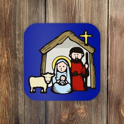 Simple Nativity  Coaster