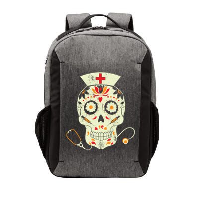 Spooky Nurse Skull Sugar Nurse Cap Stethoscope Halloween Meaningful Gift Vector Backpack