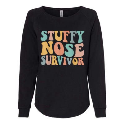 Stuffy Nose Survivor Funny Womens California Wash Sweatshirt