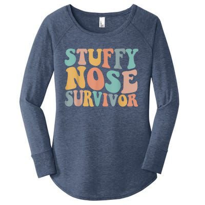 Stuffy Nose Survivor Funny Women's Perfect Tri Tunic Long Sleeve Shirt