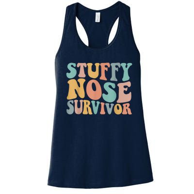 Stuffy Nose Survivor Funny Women's Racerback Tank