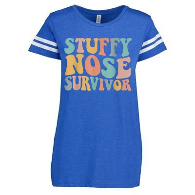 Stuffy Nose Survivor Funny Enza Ladies Jersey Football T-Shirt