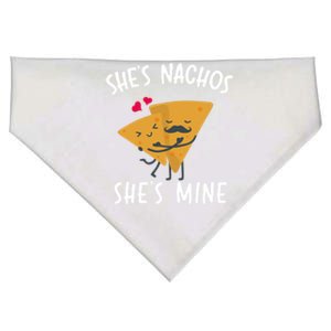 She's Nachos She's Mine Funny Valentines Day Funny Gift For Him Gift USA-Made Doggie Bandana