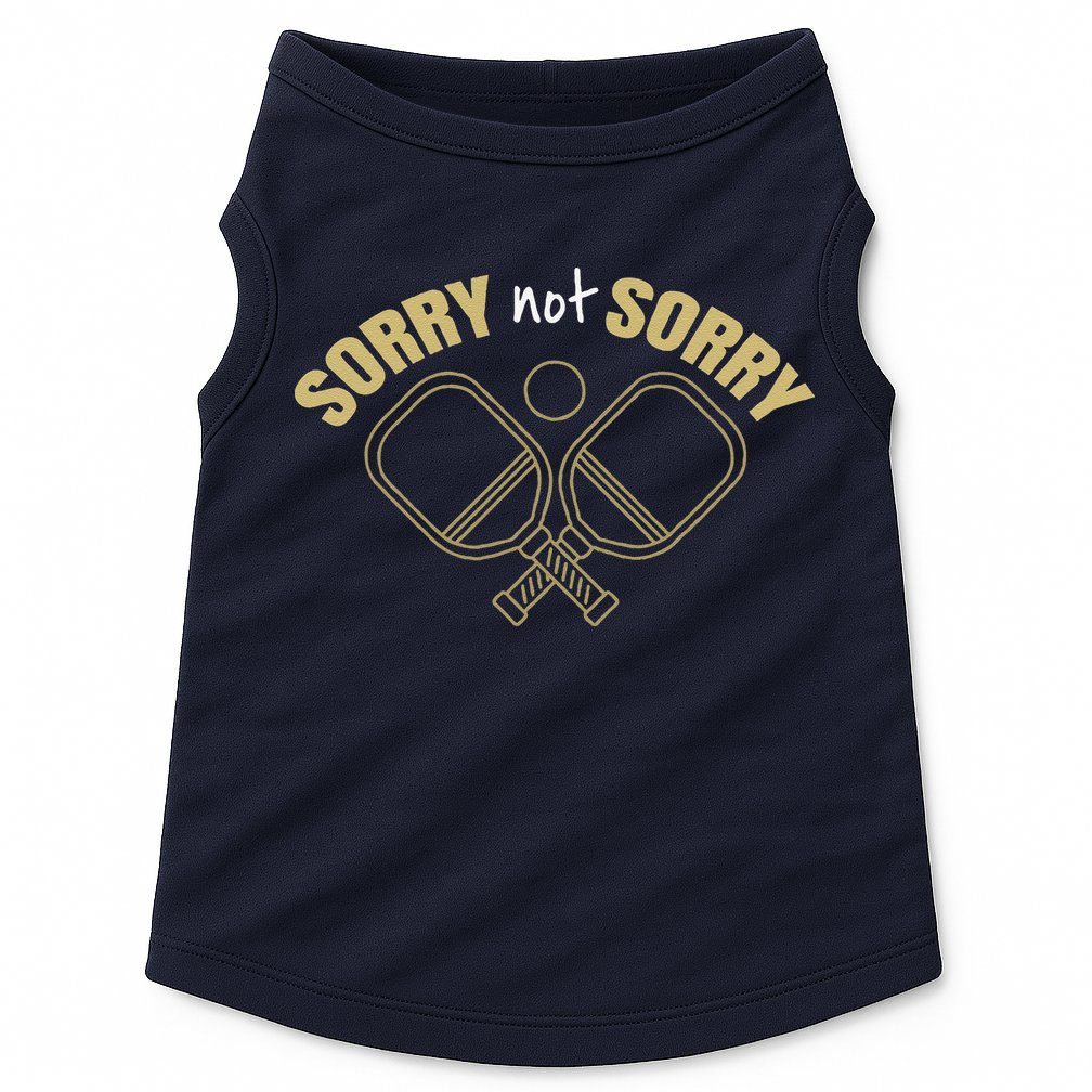 Sorry Not Sorry Pickleball Doggie Tank
