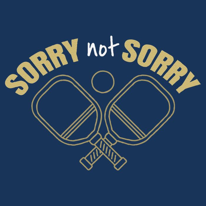 Sorry Not Sorry Pickleball Golf Towel