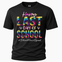 School Nurse Squad Happy Last Day of School Funny Tie Dye Cooling Performance Crew T-Shirt