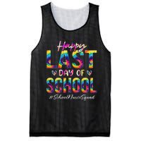 School Nurse Squad Happy Last Day of School Funny Tie Dye Mesh Reversible Basketball Jersey Tank