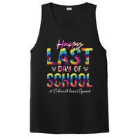 School Nurse Squad Happy Last Day of School Funny Tie Dye PosiCharge Competitor Tank