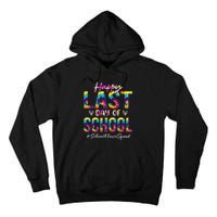 School Nurse Squad Happy Last Day of School Funny Tie Dye Tall Hoodie