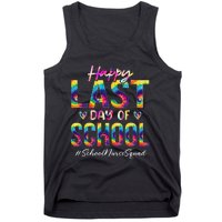 School Nurse Squad Happy Last Day of School Funny Tie Dye Tank Top