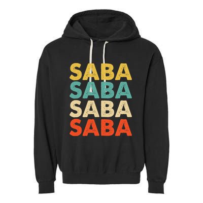 Saba Name Garment-Dyed Fleece Hoodie