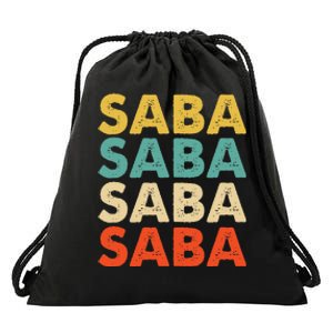 Saba Name Drawstring Bag