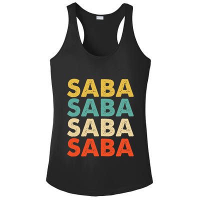 Saba Name Ladies PosiCharge Competitor Racerback Tank