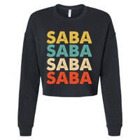 Saba Name Cropped Pullover Crew