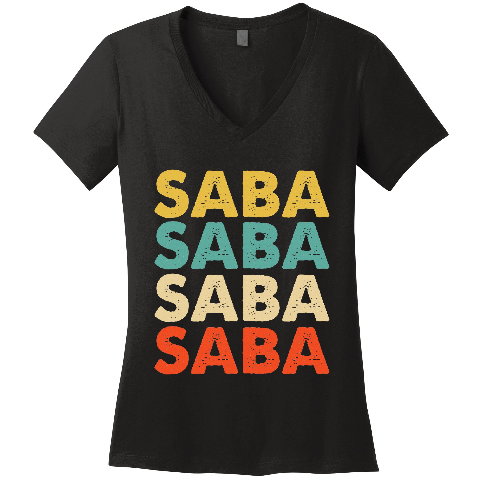 Saba Name Women's V-Neck T-Shirt