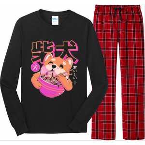 Shiba Noodles Long Sleeve Pajama Set