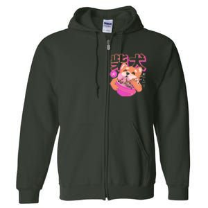 Shiba Noodles Full Zip Hoodie