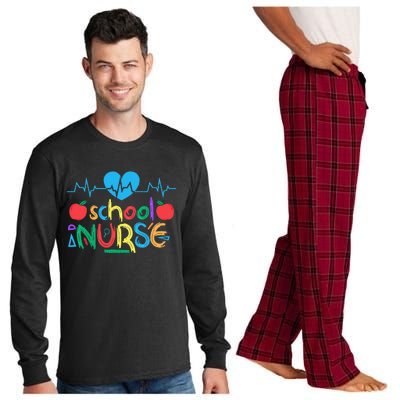 school Nurse Long Sleeve Pajama Set