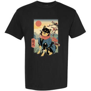 Shiba Ninja Samurai Dogs Pet Days For Friends Family Garment-Dyed Heavyweight T-Shirt