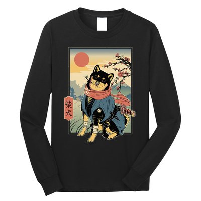 Shiba Ninja Samurai Dogs Pet Days For Friends Family Long Sleeve Shirt