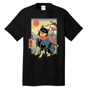 Shiba Ninja Samurai Dogs Pet Days For Friends Family Tall T-Shirt