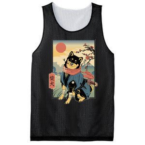 Shiba Ninja Samurai Dogs Pet Days For Friends Family Mesh Reversible Basketball Jersey Tank