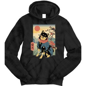 Shiba Ninja Samurai Dogs Pet Days For Friends Family Tie Dye Hoodie