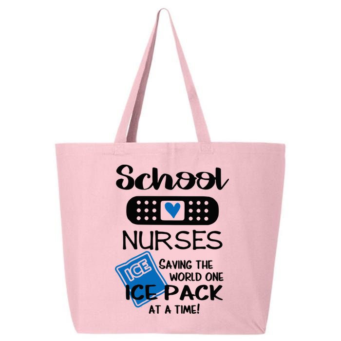 School Nurse Saving The World One Ice Pack At A Time! 25L Jumbo Tote