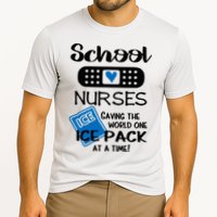 School Nurse Saving The World One Ice Pack At A Time! Cooling Performance Crew T-Shirt