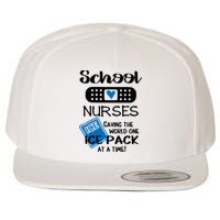 School Nurse Saving The World One Ice Pack At A Time! Wool Snapback Cap