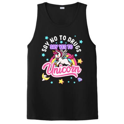 Say No Say Yes to Unicorns Red Ribbon Week PosiCharge Competitor Tank