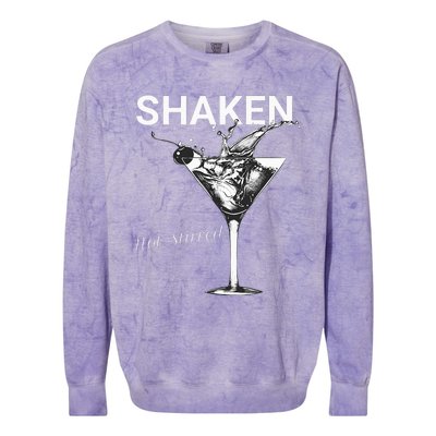 Shaken Not Stirred Colorblast Crewneck Sweatshirt