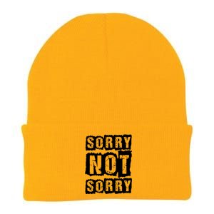 Sorry Not Sorry Knit Cap Winter Beanie