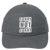 Sorry Not Sorry 7-Panel Snapback Hat