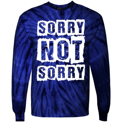 Sorry Not Sorry Tie-Dye Long Sleeve Shirt