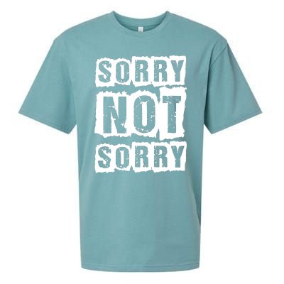 Sorry Not Sorry Sueded Cloud Jersey T-Shirt