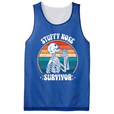 Stuffy Nose Survivor Funny Saying Cool Gift Mesh Reversible Basketball Jersey Tank