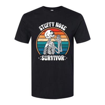 Stuffy Nose Survivor Funny Saying Cool Gift Softstyle CVC T-Shirt