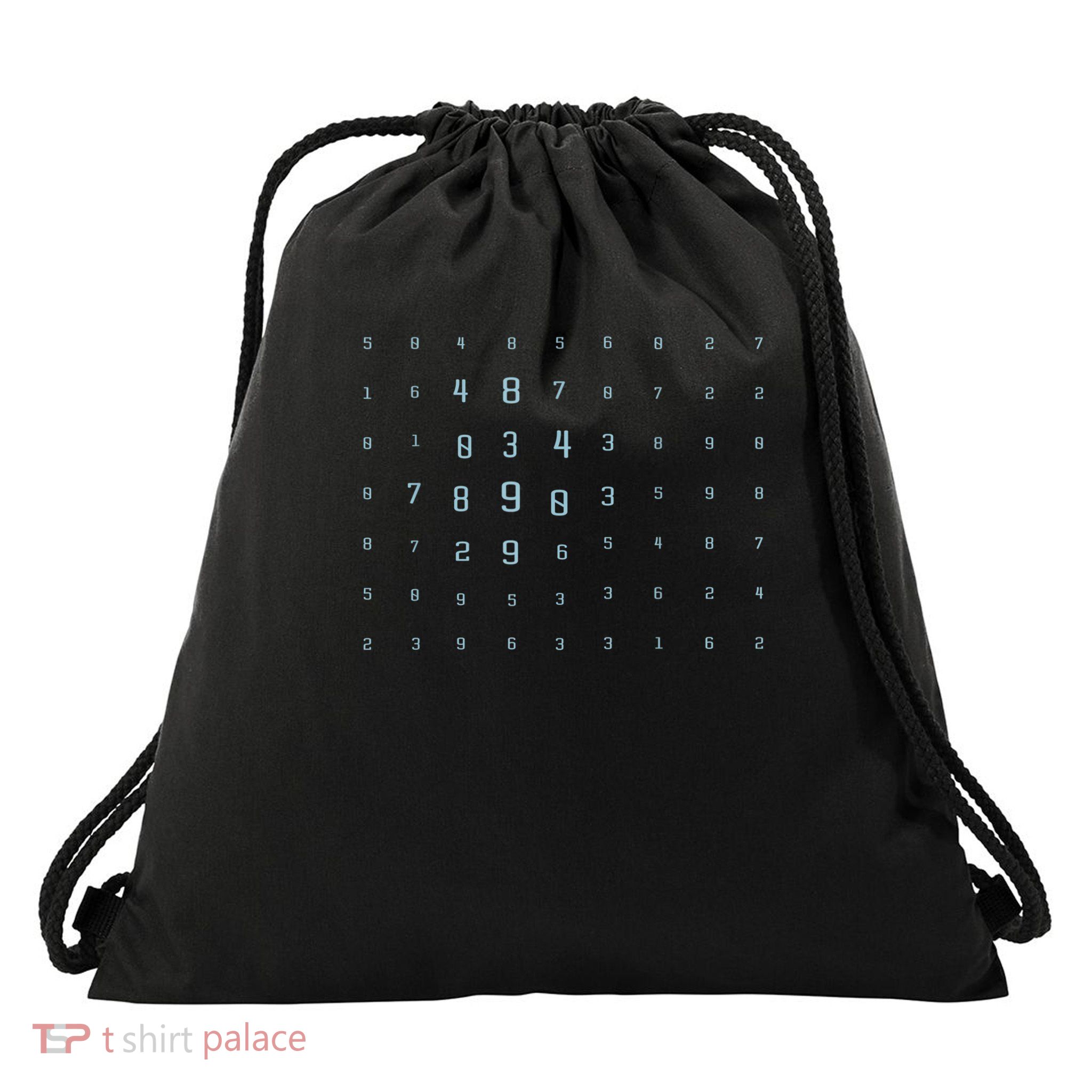 Scary Numbers Drawstring Bag